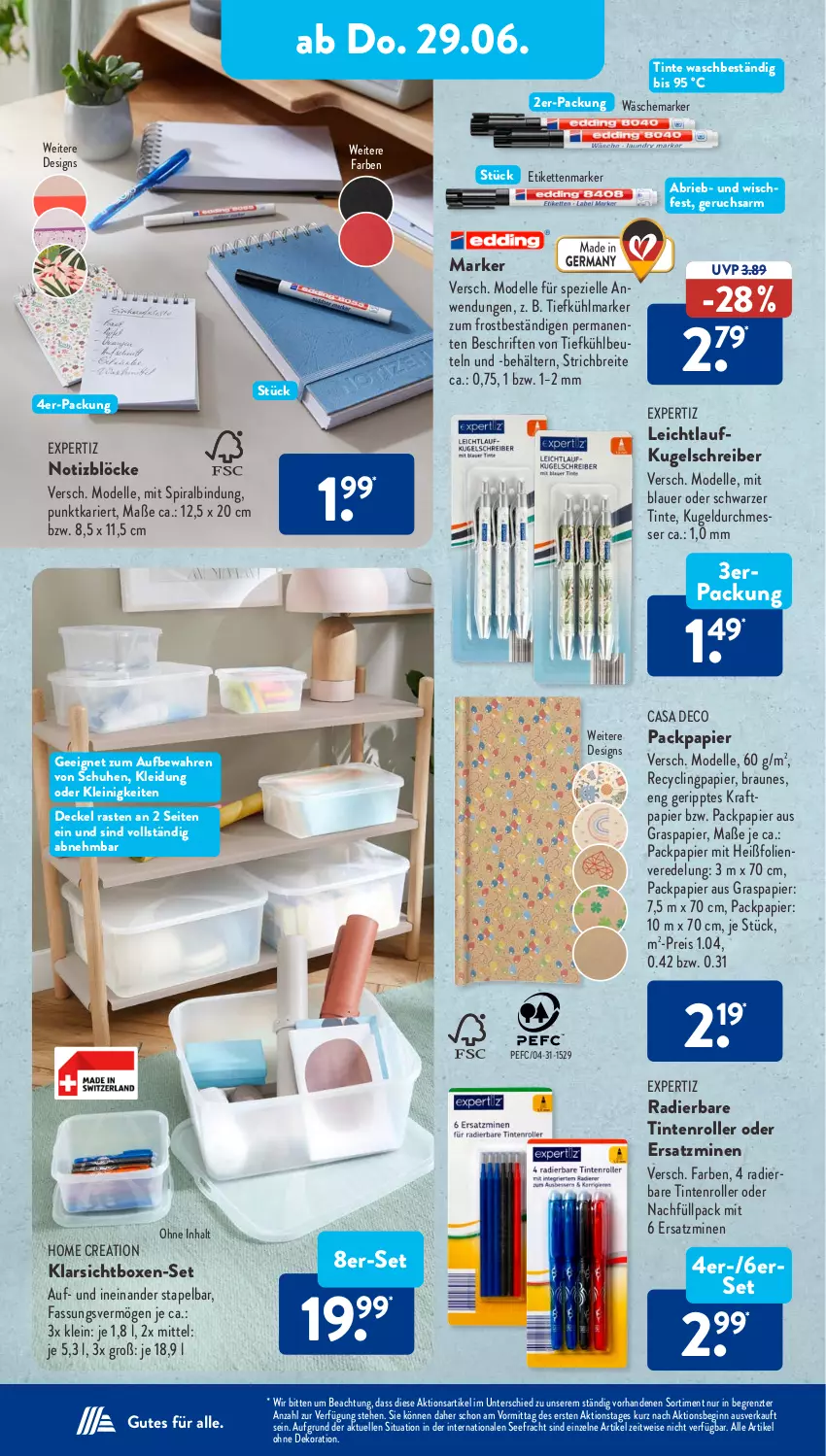 Aktueller Prospekt AldiSud - NÄCHSTE WOCHE - von 26.06 bis 01.07.2023 - strona 20 - produkty: alle artikel ohne dekoration, auer, Behälter, beutel, braun, Brei, brie, casa deco, Clin, decke, Deckel, dekoration, dell, eis, elle, ente, expertiz, gin, Kette, Klarsichtbox, kleid, Kleidung, kraft, Kugel, kugelschreiber, messer, Mode, Packpapier, papier, reis, Roller, schuhe, Spezi, Ti, ZTE