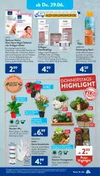 Gazetka promocyjna AldiSud - NÄCHSTE WOCHE - Gazetka - ważna od 01.07 do 01.07.2023 - strona 23 - produkty: aldi, Blüte, Collagen, dahlie, eis, erde, flasche, Garten, gesichtspflege, handschuhe, hyaluron, Kinder, Kollagen, kulturtopf, leine, ombra, pflanze, pflanzen, Q10, reis, Ria, ring, schuhe, sonnenspray, Sport, stauden, tablet, tablett, Tablette, Ti, topf, vita, vitalis, Vitamin B, Vitamine, wasser