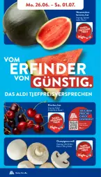 Gazetka promocyjna AldiSud - NÄCHSTE WOCHE - Gazetka - ważna od 01.07 do 01.07.2023 - strona 6 - produkty: aldi, champignon, champignons, eis, kirsch, kirsche, kirschen, melone, reis, Schal, Schale, Ti, wasser, wassermelone