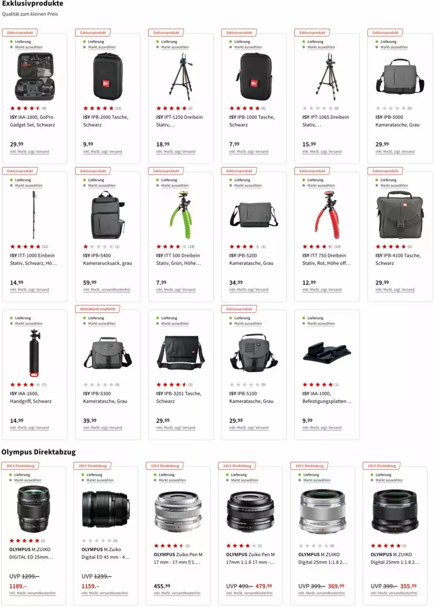 Aktueller Prospekt Media Markt - Prospekte - von 10.02 bis 16.02.2022 - strona 12 - produkty: creme, eis, GoPro, kamera, latte, leine, ndk, reis, rucksack, sac, Tasche, Ti