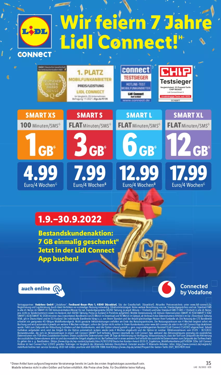 Aktueller Prospekt Lidl - Aktionsprospekt - von 29.08 bis 03.09.2022 - strona 35 - produkty: aldi, angebot, auto, braun, Brei, buch, dell, eier, eis, elle, gin, inklusivleistungen, Liege, Mode, Rauch, reis, Soda, Tchibo, Ti, tisch, vodafone, Yo, ZTE