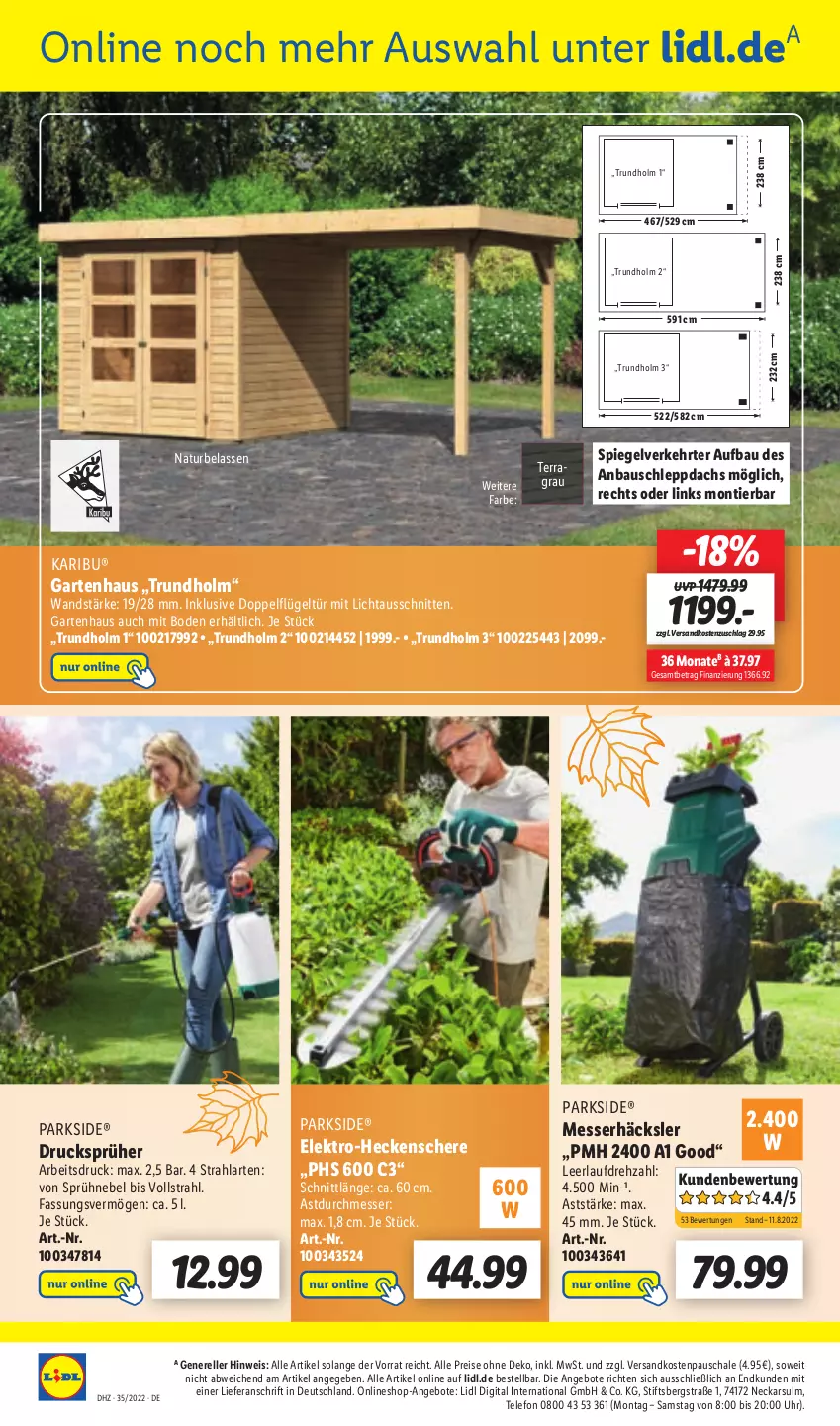 Aktueller Prospekt Lidl - Aktionsprospekt - von 29.08 bis 03.09.2022 - strona 50 - produkty: angebot, angebote, Bau, eis, Elektro, elle, Garten, Gartenhaus, heckenschere, messer, natur, ndk, Parkside, reis, rel, Schal, Schale, Schere, schnitten, spiegel, telefon, Ti, uhr