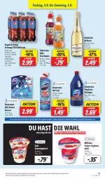 Gazetka promocyjna Lidl - Aktionsprospekt - Gazetka - ważna od 03.09 do 03.09.2022 - strona 45 - produkty: 7UP, angebot, Bona, domestos, eis, elle, frucht, hygiene-reiniger, joghur, joghurt, joghurt mild, Milbona, Mirinda, pepsi, Rauch, reiniger, reis, rind, rwe, sahne, Sahnejoghurt, Schwip Schwap, söhnlein, söhnlein brillant, teller, Ti, valensina, zott, ZTE