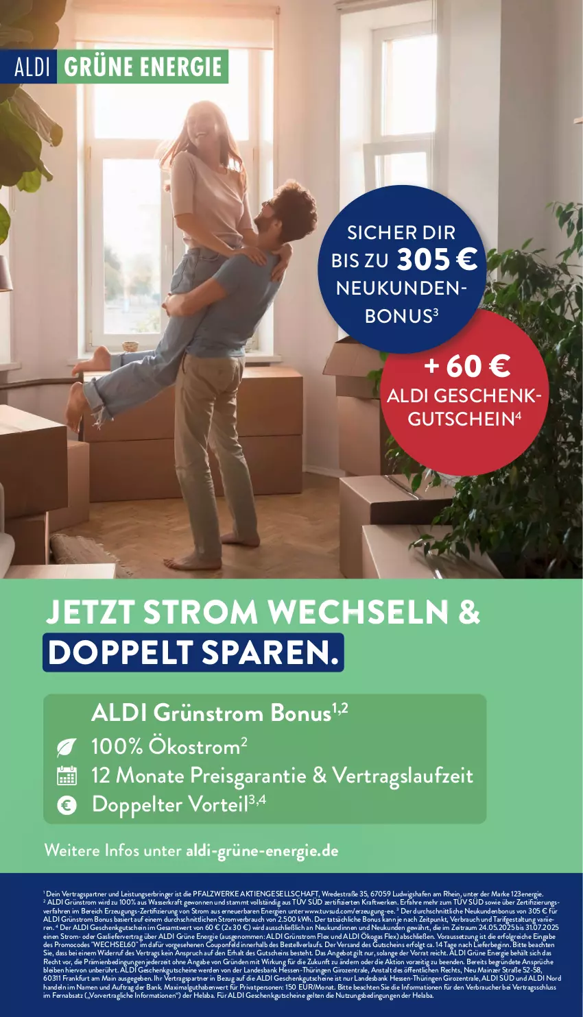 Aktueller Prospekt Aldi Nord - Von Montag - von 23.06 bis 28.06.2025 - strona 44 - produkty: aldi, angebot, Bank, coupon, eis, erde, gin, gutschein, gutscheine, Hela, kraft, LG, Rauch, reis, ring, Ti, wasser