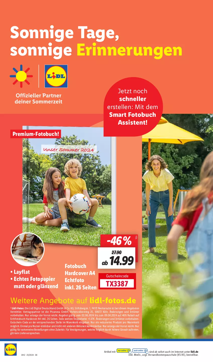 Aktueller Prospekt Lidl - Aktionsprospekt - von 03.06 bis 08.06.2024 - strona 54 - produkty: angebot, angebote, buch, elle, Fotobuch, gutschein, korb, LG, ndk, papier, ring, Schal, Schale, Ti