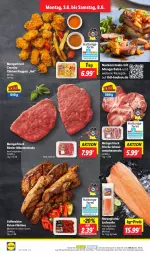 Gazetka promocyjna Lidl - Aktionsprospekt - Gazetka - ważna od 08.06 do 08.06.2024 - strona 4 - produkty: aktionspreis, chicken nuggets, dip, eis, filet, grill, jungbullen, lachs, mango, Meister, minutensteaks, Nackensteak, nackensteaks, ndk, nuggets, preisvorteil, pute, reis, rezept, rezepte, rind, rinder, rwe, Salsa, Schal, Schale, schwein, schweine, schweinenacken, steak, steaks, Ti, wein, weine, ZTE