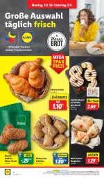 Gazetka promocyjna Lidl - Aktionsprospekt - Gazetka - ważna od 08.06 do 08.06.2024 - strona 6 - produkty: angebot, bio, bioland, brot, brötchen, butter, coupon, Croissant, Donut, donuts, eis, korn, mac, margherita, Meister, ndk, reis, Schal, Schale, Ti, vanille