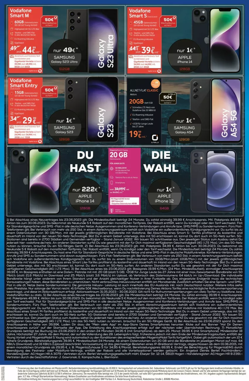 Aktueller Prospekt Euronics - Prospekte - von 21.06 bis 28.06.2023 - strona 9 - produkty: angebot, Apple, apple iphone, auer, auto, Bau, beko, bett, bier, Brei, eier, eis, ente, erde, iphone, LG, Rauch, reis, rel, rwe, Samsung, smartphone, smartphones, Surf, tee, telefon, Ti, tisch, Toner, tuner, usb, vodafone, Yo