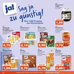 Gazetka promocyjna Real - Gazetka - ważna od 19.08 do 19.08.2023 - strona 20 - produkty: Becher, chips, coupon, coupons, creme, eis, eistee, essig, mandel, Nougatcreme, nuss, payback, pommes, Pommes Frites, Pusztasalat, saft, salat, schinken, tee, Ti, tomate, tomaten, Tomatensaft, torte, tortelloni