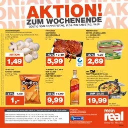 Gazetka promocyjna Real - Gazetka - ważna od 19.08 do 19.08.2023 - strona 28 - produkty: alle artikel ohne dekoration, Becher, blended scotch, blended scotch whisky, bosch, braten, champignon, champignons, dekoration, Doritos, eis, elle, ente, gewürz, johnnie walker, kerrygold, kerrygold extra, LG, nacho, nacho cheese, Nackensteak, Narzissen, pfanne, rwe, salz, Schal, Schale, schwein, schweine, schweinenacken, scotch, scotch whisky, steak, thermostat, Ti, wein, weine, whisky