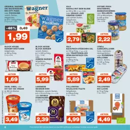 Gazetka promocyjna Real - Gazetka - ważna od 19.08 do 19.08.2023 - strona 8 - produkty: backfisch, Becher, bio, bismarck, brötchen, burger, curry, daim, elle, filet, filets, fisch, fische, Fischer, followfish, gabel, gin, hering, Herings, iglo, Kit Kat, lachs, langnese, lysell, magnum, Magnum Mini, oder piccolinis, Ofen, ofen-backfisch, oreo, original wagner, piccolinis, pizza, ravioli, ring, Schere, Ti, veggie, Veggie Love, wagner, Wild, wildlachs