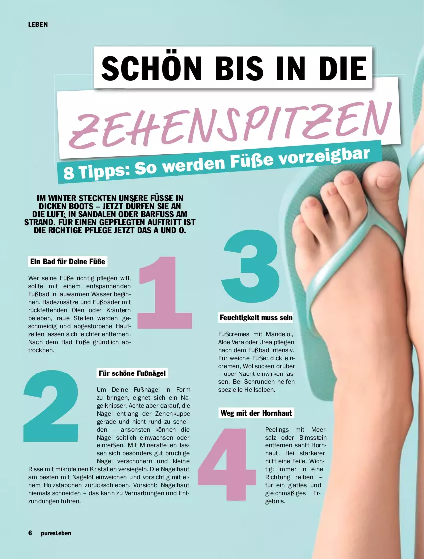 Aktueller Prospekt Hit - pures Leben - von 01.07 bis 31.12.2025 - strona 6 - produkty: aloe vera, Bad, Bimsstein, creme, elle, erde, gin, Holz, kräuter, kräutern, latte, leine, mandel, Mandelöl, meersalz, oder kräuter, Peeling, ring, salz, sandale, sandalen, socken, Spezi, Ti, wasser