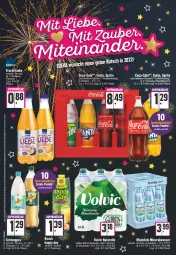 Gazetka promocyjna E Center - Angebote der Woche - Gazetka - ważna od 01.01 do 01.01.2022 - strona 18 - produkty: Alwa, bitter lemon, coca-cola, cola, deo, deutschlandcard, eis, elle, erde, fanta, flasche, frucht, Happy Day, mineralwasser, natur, orange, rel, sprite, Ti, volvic, wasser