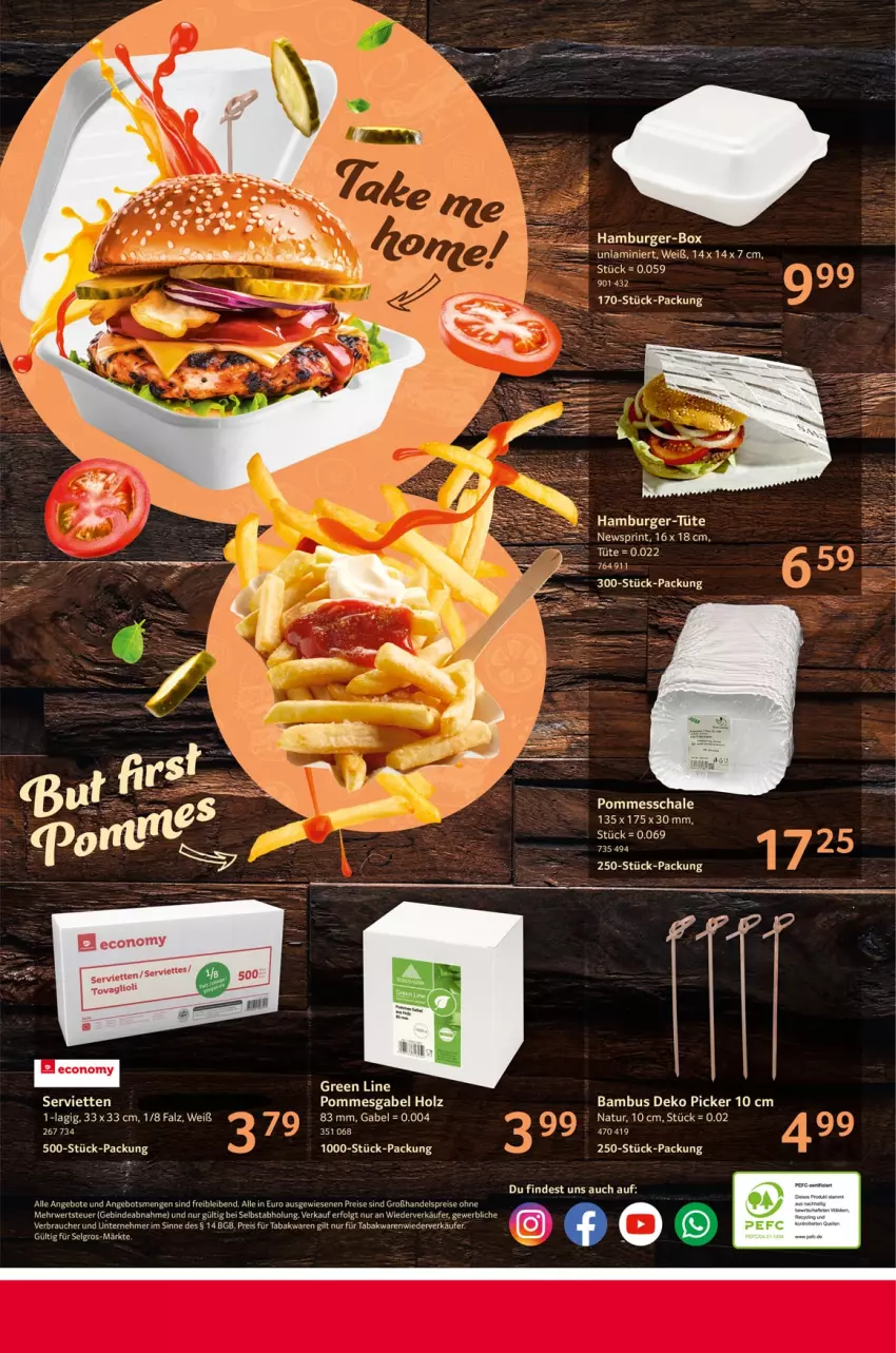 Aktueller Prospekt Selgros - Burger, Beilagen & Snacks - von 08.08 bis 21.08.2024 - strona 8 - produkty: angebot, angebote, bambus, burger, eis, gabel, hamburger, Holz, LG, natur, pommes, Rauch, reis, rwe, Schal, Schale, Serviette, servietten, tee, Ti, Tüte