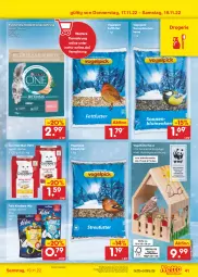 Gazetka promocyjna Netto Marken-Discount - Filial-Angebote - Gazetka - ważna od 19.11 do 19.11.2022 - strona 41 - produkty: angebot, bestpreis, blume, blumen, discount, eis, felix, Pinsel, purina, reis, sonnenblume, sonnenblumen, Sonnenblumenkerne, Streufutter, Ti, tiernahrung, Trockennahrung, Vogelfutter, ZTE