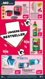 Gazetka promocyjna Netto - Woche 25 - Gazetka - ważna od 24.06 do 24.06.2023 - strona 18 - produkty: auer, auto, besteck, bestecke, blume, blumen, blumenerde, brita, buch, decke, Deckel, dünger, erde, flüssigdünger, fritteuse, Frittierkorb, getränk, getränke, Heißluftfritteuse, korb, LG, Maxtra, pfanne, pfannen, rel, rezept, rostschreck, Schal, spülmaschinen, Ti, timer, tisch, und pfanne, wasser, wasserfilter, ZTE