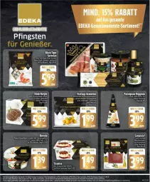 Gazetka promocyjna Edeka - Prospekte - Gazetka - ważna od 23.05 do 23.05.2026 - strona 26 - produkty: Becher, beutel, burger, deka, deo, eis, ente, gin, Käse, Kette, Kroketten, leine, nuss, parmigiano, pasta, reis, rind, sahne, Schal, Schale, sim, steak, tee, Ti, ZTE