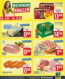 Gazetka promocyjna Edeka - Prospekte - Gazetka - ważna od 23.05 do 23.05.2026 - strona 31 - produkty: alkohol, bier, bratwurst, brustfilet, eier, eis, emmentaler, filet, flasche, fleisch, gösser, hartkäse, Kaiser, Kalbfleisch, Käse, lachs, LG, mit kalbfleisch, natur, nuss, Paula, paulaner, radler, schwein, schweine, schweinerücken, steak, steaks, Ti, wein, weine, wurst, Zelt