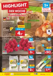 Gazetka promocyjna Netto Marken-Discount - Filial-Angebote - Gazetka - ważna od 22.01 do 22.01.2022 - strona 6 - produkty: asti, beere, beeren, eis, himbeer, himbeere, himbeeren, kartoffel, kartoffeln, kiwi, Lauchzwiebel, lauchzwiebeln, ndk, reis, Romanasalat, sac, salat, Schal, Schale, speisekartoffeln, Ti, versandkostenfrei, zwiebel, zwiebeln