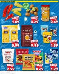 Gazetka promocyjna Kaufland - Extra-Angebote - Gazetka - ważna od 15.05 do 15.05.2024 - strona 3 - produkty: angebot, angebote, birkel, bohne, bohnen, champignon, champignons, creme, eis, espresso, frischei-nudeln, frucht, fruchtgummi, fruchtgummis, haribo, kaffee, kiwi, kokos, kraft, Lakritz, linsen, mandel, milch, nudel, nudeln, oder espresso, oder lakritz, paprika, raffaello, schoko, Schokolinsen, Spitzpaprika, Ti