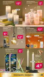 Gazetka promocyjna Netto - Woche 49 - Gazetka - ważna od 09.12 do 09.12.2023 - strona 21 - produkty: batterie, batterien, Echtwachskerzen, fernbedienung, Hängeleuchte, kerze, Knicklicht, Lampe, Lampenschirm, LED-Kerze, Leuchte, leuchtmittel, LG, ring, Ti, timer