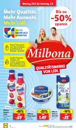Gazetka promocyjna Lidl - Aktionsprospekt - Gazetka - ważna od 02.09 do 02.09.2023 - strona 18 - produkty: bio, bioland, Bona, drink, joghur, joghurt, Joghurtdrink, mascarpone, Milbona, milch, ndk, Schal, Schale, Spezi, Ti, vollmilch