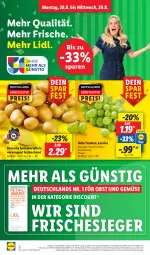 Gazetka promocyjna Lidl - Aktionsprospekt - Gazetka - ważna od 02.09 do 02.09.2023 - strona 2 - produkty: angebot, coupon, discount, eis, elle, ente, frucht, kartoffel, kartoffeln, magazin, obst, Obst und Gemüse, reis, speisekartoffeln, Ti, trauben, und gemüse