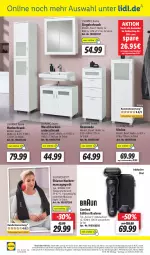 Gazetka promocyjna Lidl - Aktionsprospekt - Gazetka - ważna od 02.09 do 02.09.2023 - strona 30 - produkty: akku, angebot, angebote, Bad, Badmöbel, Beckenunterschrank, dell, eis, elle, hochschrank, kommode, Massagegerät, möbel, Mode, ndk, rasierer, reis, rel, Schal, Schale, Schrank, silvercrest, telefon, Ti, Tiere, uhr, unterschrank, vitrine, waschbecken, waschbeckenunterschrank, wasser