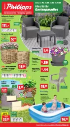 Gazetka promocyjna Thomas Philipps - Gazetka - ważna od 17.05 do 17.05.2025 - strona 1 - produkty: Balkonset, Campanula, Erdbeerpflanze, family pool, Garten, gartenstuhl, henkel, Holz, korb, petunie, petunien, pflanze, pool, ring, sessel, Sitzauflage, stuhl, Ti, tisch, topf, Untersetzer, wasser
