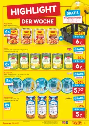 Gazetka promocyjna Netto Marken-Discount - Filial-Angebote - Gazetka - ważna od 24.06 do 24.06.2023 - strona 3 - produkty: ananas, angebot, bestpreis, Clin, eis, filet, filets, fisch, Körbchen, maggi, ravioli, reis, thunfisch, Ti, würstchen, ZTE