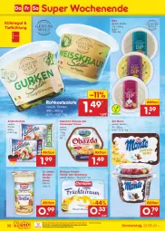 Gazetka promocyjna Netto Marken-Discount - Filial-Angebote - Gazetka - ważna od 24.06 do 24.06.2023 - strona 32 - produkty: Alpenhain, bestpreis, bourbon, bourbonvanille, camembert, camembert creme, creme, dip, Dr. Oetker, ehrmann, eis, früchte, Grießtraum, kühlregal, monte, ndk, obazda, regal, reis, rel, salat, salate, sauce, Ti, vanille, zott, Zott Monte, zottarella