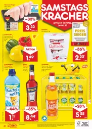 Gazetka promocyjna Netto Marken-Discount - Filial-Angebote - Gazetka - ważna od 24.06 do 24.06.2023 - strona 40 - produkty: angebot, angebote, aperol, bestpreis, discount, eis, fleisch, Holz, kracher, Kuschelweich, limo, limonade, limonaden, marken-discount, natur, ndk, orange, paprika, raffaello, reis, Ti, weichspüler, wurst, wurst in selbstbedienung, zitrone, ZTE
