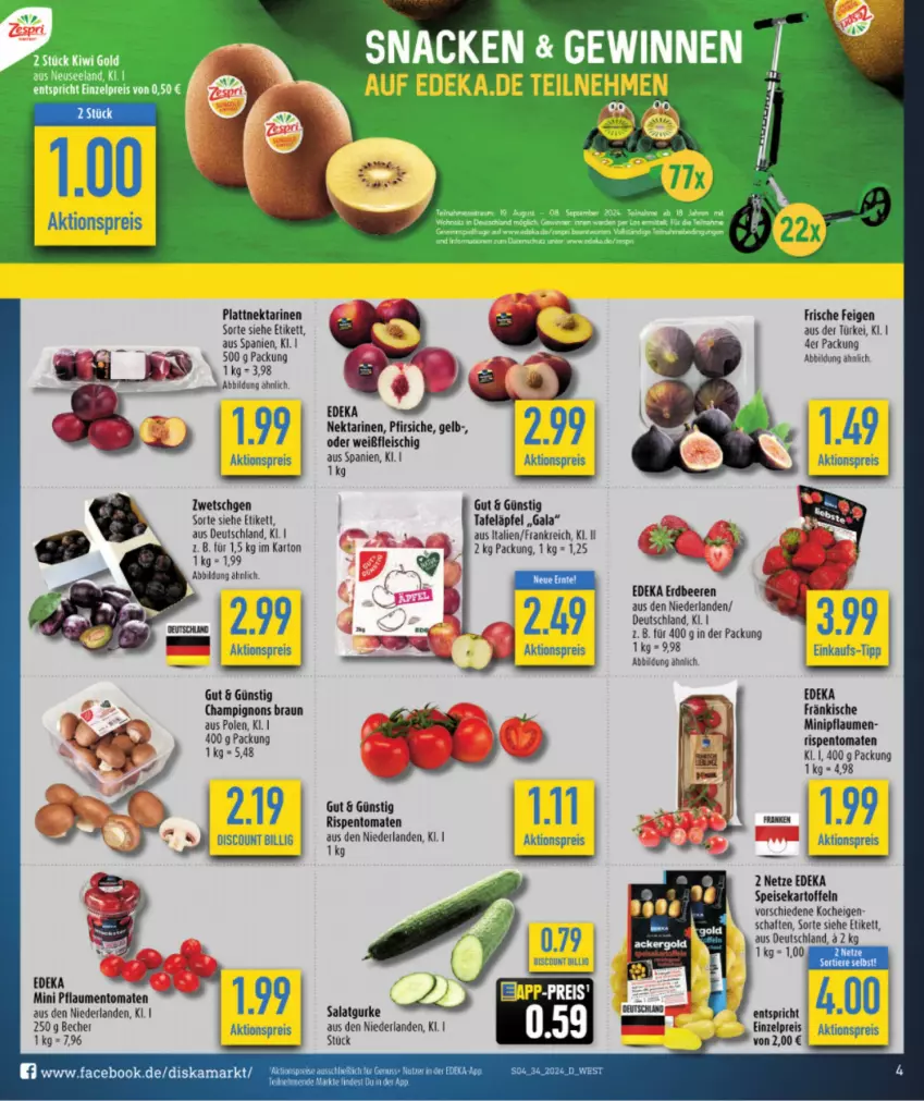 Aktueller Prospekt Diska - von 12.08 bis 17.08.2024 - strona 4 - produkty: aktionspreis, Becher, beere, beeren, braun, champignon, champignons, champignons braun, deka, discount, eis, erdbeere, erdbeeren, Feigen, fleisch, gurke, kartoffel, kartoffeln, lion, Nektar, nektarinen, nuss, pfirsich, pfirsiche, pflaume, pflaumen, reis, rispentomaten, salat, Salatgurke, Schal, speisekartoffeln, tee, Ti, tomate, tomaten