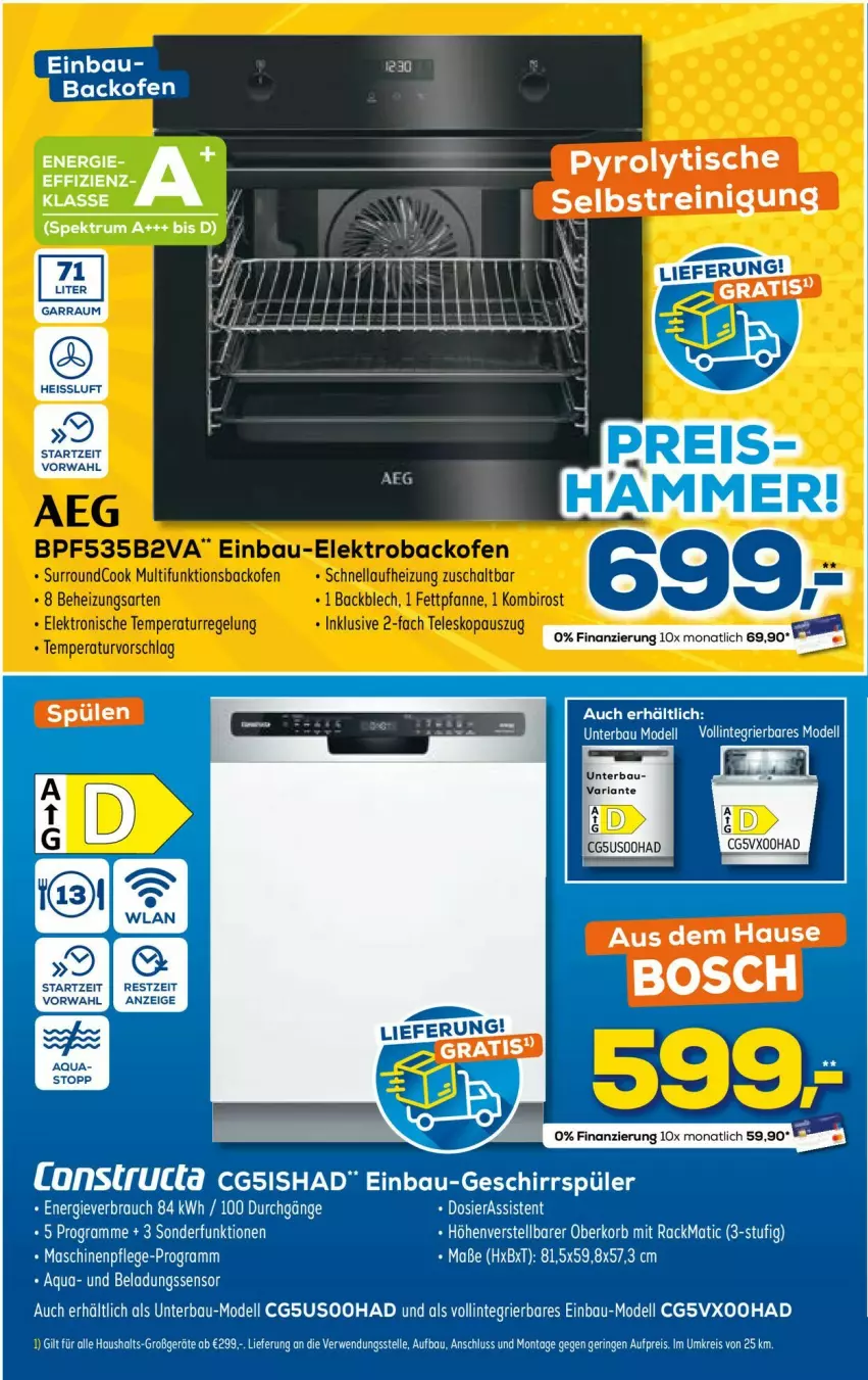 Aktueller Prospekt Euronics - Prospekte - von 12.04 bis 19.04.2023 - strona 3 - produkty: aeg, backofen, Bau, bosch, dell, eis, Elektro, elle, garraum, Mode, Ofen, pfanne, reis, Ria, ring, roba, rwe, Schal, Spülen, tee, Teleskop, Ti