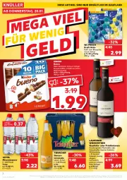 Gazetka promocyjna Kaufland - Spezielle Angebote - Gazetka - ważna od 26.01 do 26.01.2022 - strona 2 - produkty: Alwa, angebot, burgunder, creme, elle, Geflügel, grauburgunder, haselnuss, kabinett, Kinder, kinder bueno, kraft, limo, limonade, milch, mineralwasser, nuss, rotwein, schoko, schokolade, schwein, teller, Ti, vittel, wasser, wein, Weißwein, ZTE