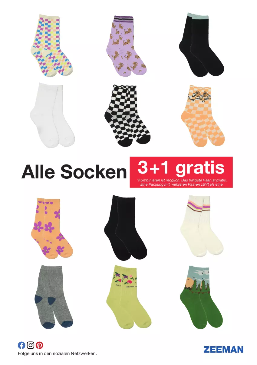 Aktueller Prospekt Zeeman - Prospekte - von 13.01 bis 19.01.2024 - strona 5 - produkty: LG, socken, Ti