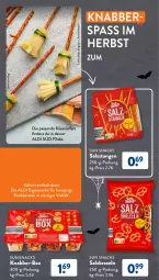 Gazetka promocyjna AldiSud - GÜNSTIGE HERBSTVIELFALT FÜR ALLE - Gazetka - ważna od 31.10 do 31.10.2023 - strona 18 - produkty: aldi, brezel, Brezeln, eis, Käse, reis, salz, Salzstange, Salzstangen, snack, snacks, Sun Snacks