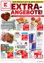 Gazetka promocyjna Kaufland - Spezielle Angebote - Gazetka - ważna od 23.03 do 23.03.2022 - strona 1 - produkty: angebot, angebote, beef, drink, eis, energy drink, hochland, kartoffel, kartoffeln, Käse, lack, mac, natur, pizza, red bull, rind, rinder, Rindersteak, sac, Schmelzkäse, speisekartoffeln, steak, steakhüfte, tafeläpfel, Ti, ZTE