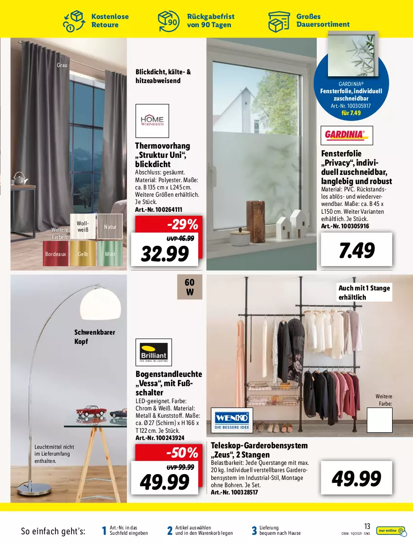 Aktueller Prospekt Lidl - Aktuelle Onlineshop-Highlights - von 01.10 bis 31.10.2021 - strona 13