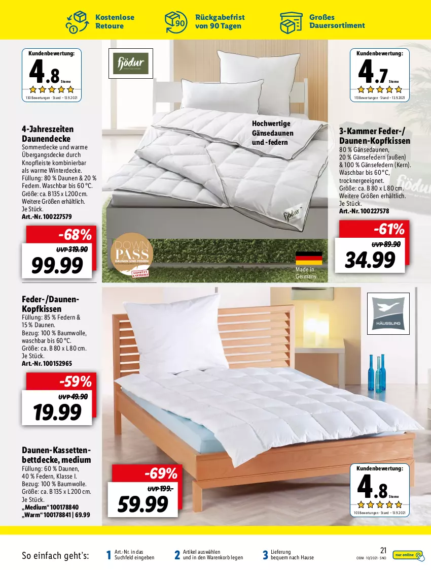 Aktueller Prospekt Lidl - Aktuelle Onlineshop-Highlights - von 01.10 bis 31.10.2021 - strona 21