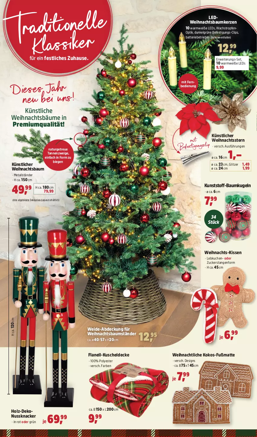 Aktueller Prospekt Thomas Philipps - von 10.11 bis 22.11.2025 - strona 4 - produkty: batterie, batterien, Bau, Baumkerzen, Baumkugel, decke, dekoration, fernbedienung, Fußmatte, Holz, kerze, kissen, knacker, kokos, kuchen, Kugel, Künstliche Weihnachtsbäume, kuscheldecke, Lebkuchen, leds, LG, mit fernbedienung, natur, nuss, Nussknacker, rwe, Ti, Weihnachtsbaum, Weihnachtsstern, zucker