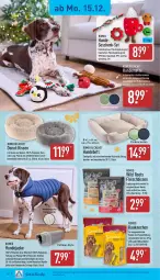 Gazetka promocyjna Aldi Nord - Von Montag - Gazetka - ważna od 20.12 do 20.12.2025 - strona 19 - produkty: ball, bett, beutel, dell, Donut, eis, elle, fleisch, gin, Hundebett, Jacke, kissen, leine, LG, Mode, Plüsch, Ria, rind, senf, snack, spielzeug, Ti, Wild, ZTE