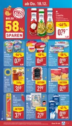 Gazetka promocyjna Aldi Nord - Von Montag - Gazetka - ważna od 20.12 do 20.12.2025 - strona 32 - produkty: almighur, almighurt, arla, arla buko, Becher, beere, bratwurst, Buko, creme, dessert, doppelrahmstufe, ehrmann, ehrmann almighurt, Ehrmann Grand Dessert, eis, erdbeere, flasche, fleisch, frische milch, frischkäse, frucht, fruchtjoghurt, heidelbeere, jamón serrano, joghur, joghurt, Käse, knoblauch, milch, pizza, rama, rama cremefine, Reibekäse, salsiccia, schoko, schwein, schweine, schweinefleisch, senf, serrano, Ti, Trüffel, vanille, weihenstephan, wein, weine, Weißwurst, wurst, ZTE, zucker