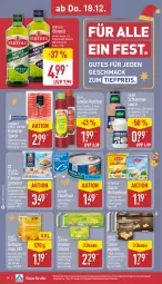 Gazetka promocyjna Aldi Nord - Von Montag - Gazetka - ważna od 20.12 do 20.12.2025 - strona 35 - produkty: almare, ananas, Ananasstücke, aus der tiefkühlung, bertolli, butter, champignon, champignons, cocktail, curry, eis, elle, fisch, flasche, garnelen, gemüsemais, gewürz, gin, Hela, hollandaise, in olivenöl, ketchup, knoblauch, knorr, mac, mais, natur, olive, oliven, olivenöl, reis, saft, sauce, sauce hollandaise, schlemmersauce, Speck, teller, thunfisch, Ti, tiefpreis, ZTE