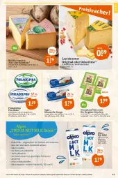 Gazetka promocyjna Tegut - Angebote der Woche - Gazetka - ważna od 15.10 do 15.10.2022 - strona 13 - produkty: alpro, angebot, angebote, ball, Becher, Bergkäse, bier, bio, Calcium, dekoration, drink, eier, elle, erde, frischkäse, gin, hafer, Haferdrink, Käse, leerdammer, milch, Mode, mozzarella, natur, nuss, philadelphia, rel, rwe, salz, schnittkäse, Ti, vita, Vitamin B, Vitamine, zucker