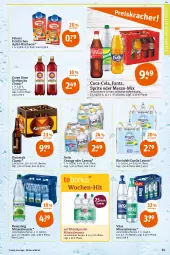 Gazetka promocyjna Tegut - Angebote der Woche - Gazetka - ważna od 15.10 do 15.10.2022 - strona 21 - produkty: alkohol, alkoholfreie getränke, Alwa, apfel, beere, buch, coca-cola, cola, eis, elle, fanta, flasche, getränk, getränke, hella, himbeer, himbeere, karamalz, malz, mineralwasser, orange, rama, rheinfels quelle, RhönSprudel, sprite, Sprudel, Ti, vilsa, wasser