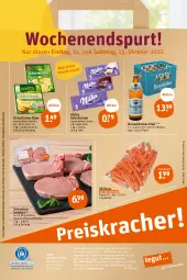 Gazetka promocyjna Tegut - Angebote der Woche - Gazetka - ważna od 15.10 do 15.10.2022 - strona 28 - produkty: alkohol, alpenmilch, angebot, angebote, auer, Benediktiner, beutel, dekoration, drucker, Engel, Fulda, getränk, getränke, grünländer, Käse, kerze, kotelett, lebensmittel, milch, milka, milka schokolade, möhren, Ofen, pfanne, rezept, rezepte, schoko, schokolade, schwein, schweine, schweinekotelett, Ti, uhr, und pfanne, wein, weine