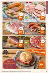 Gazetka promocyjna Tegut - Angebote der Woche - Gazetka - ważna od 15.10 do 15.10.2022 - strona 7 - produkty: angebot, angebote, auer, Bau, Bauer, bio, braten, brötchen, decke, dekoration, eis, ente, fleisch, fleischwurst, geback, Geflügel, gewürz, Holz, Käse, landprimus, leberkäs, leberkäse, mac, Mett, mettwurst, ring, rohschinken, saft, salami, salz, schinken, snack, snacks, Ti, wurst