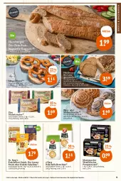 Gazetka promocyjna Tegut - Angebote der Woche - Gazetka - ważna od 15.10 do 15.10.2022 - strona 9 - produkty: angebot, angebote, backwaren, baguette, Berger, bio, brezel, brot, chips, cracker, dekoration, herzberger, knäckebrot, korn, Kornbrot, Laugenbrezel, linsen, mac, mestemacher, nuss, Plunder, Pumpernickel, snack, Ti, tisch, Tüte, vollkornbrot