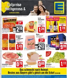 Gazetka promocyjna Edeka - Prospekte - Gazetka - ważna od 06.04 do 06.04.2024 - strona 1 - produkty: bernbacher, beutel, die ofenfrische, Dr. Oetker, flasche, frucht, geback, Käse, käsescheiben, leberkäs, Manner, Nektar, Ofen, pasta, pizza, saft, schwein, schweine, snack, tafeltrauben, Ti, tradizionale, trauben, waffeln, wein, weine